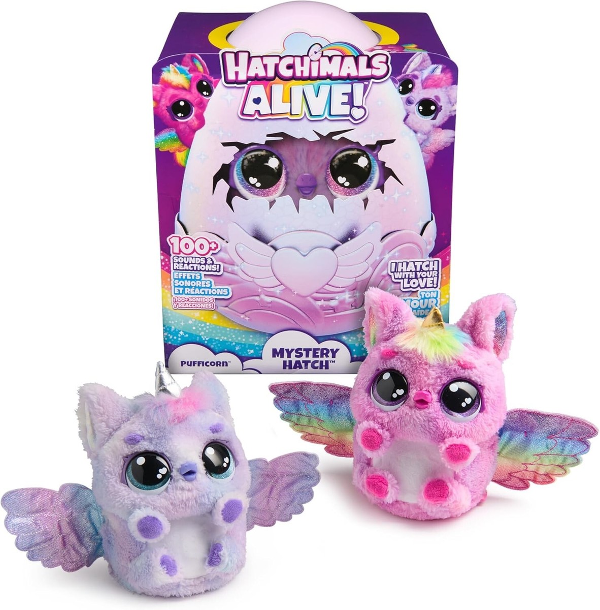 HATCHIMALS Alive, Mystery Hatch Pufficorn, Surprise Interactive