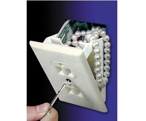 Wall Safe Electrical Outlet Socket Diversion Hidden Home Security Secret Stash - Picture 4 of 13