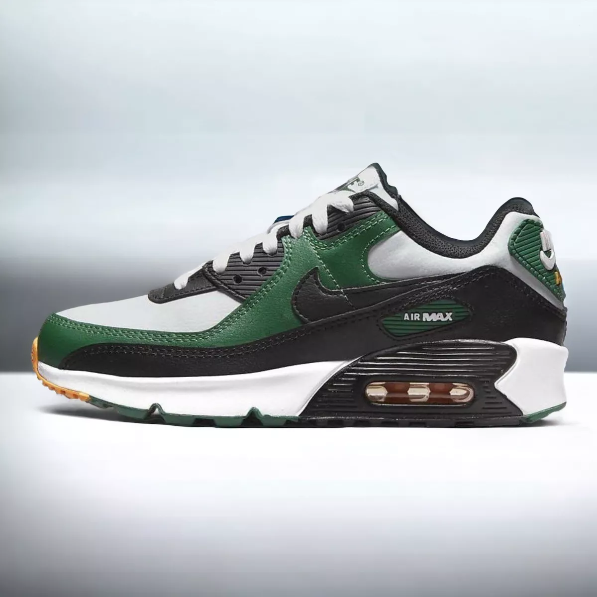 Nike air max top 90 leather black green
