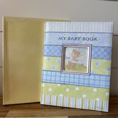 EE) C.R GIBSON Cathy Heck Memory Book Baby All Star Keepsake Fabric Cover NOS