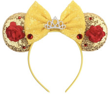 Beauty and the Beast Minnie Mouse Ears Headba...