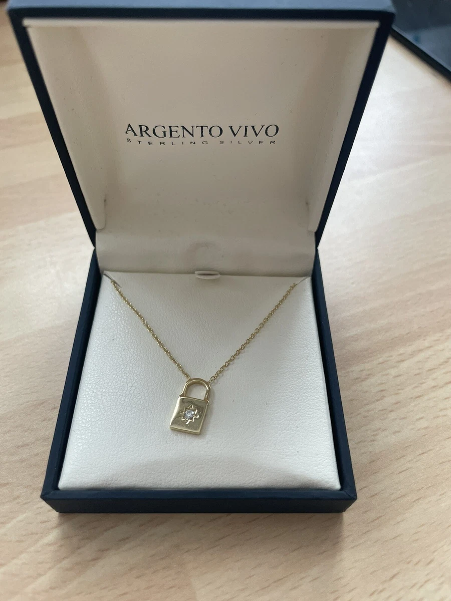 Argento Vivo Sterling Silver Gold Plated Necklace