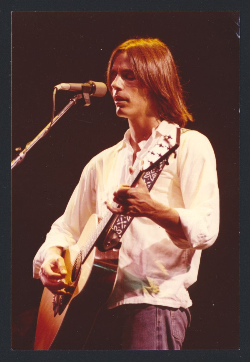 1970s JACKSON BROWNE Live On Stage Vintage Photo FOLK-ROCK STAR bn