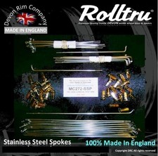 MC272-SSP Stainless Spokes 19" Triumph TR6 TR7 T120 T150 X75 Conical Rear Hub