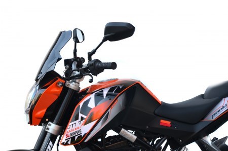 KTM 390 DUKE ( 13-16 ) TOURING WINDSCREEN WINDSHIELD SCREEN 16 COLOURS SCHEIBE - Zdjęcie 4 z 5