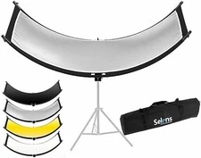 Selens 4 In 1 Curved Reflector Portrait Light Studio Photography Diffuser Photo