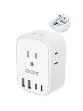 European Travel Plug Adapter, LENCENT International Type-C Foldable Power Plu...