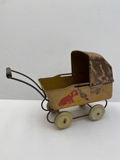 Vintage WYANDOTTE 1930'S TOY BABY BUGGY Litho