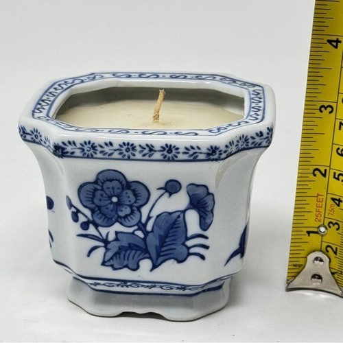 Vintage Bombay Company blau & weiß Chinoiserie Kerze - Bild 4 von 5
