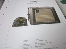 Radio Archiv Schaltplan 1999 Philips Autosuper 268 V 6 Volt, 1939