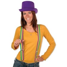 Mardi Gras Suspenders Adjustable Fits Most Wearable Props Mardi Gras Decorations
