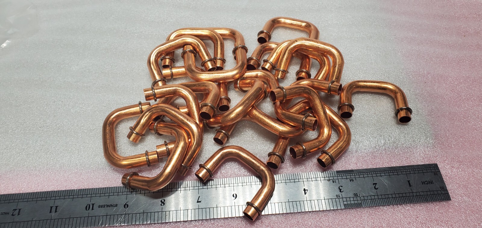 (Lot 25) 180 Degree Return Bend Copper Fitting Elbow Connection, 1/4x2 Inch ID
