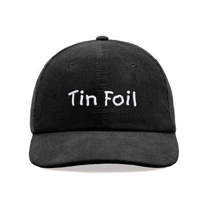 Tin Foil Cord Baseball Cap Vintage Unisex Papa Mütze Verschwörungstheorie lustig