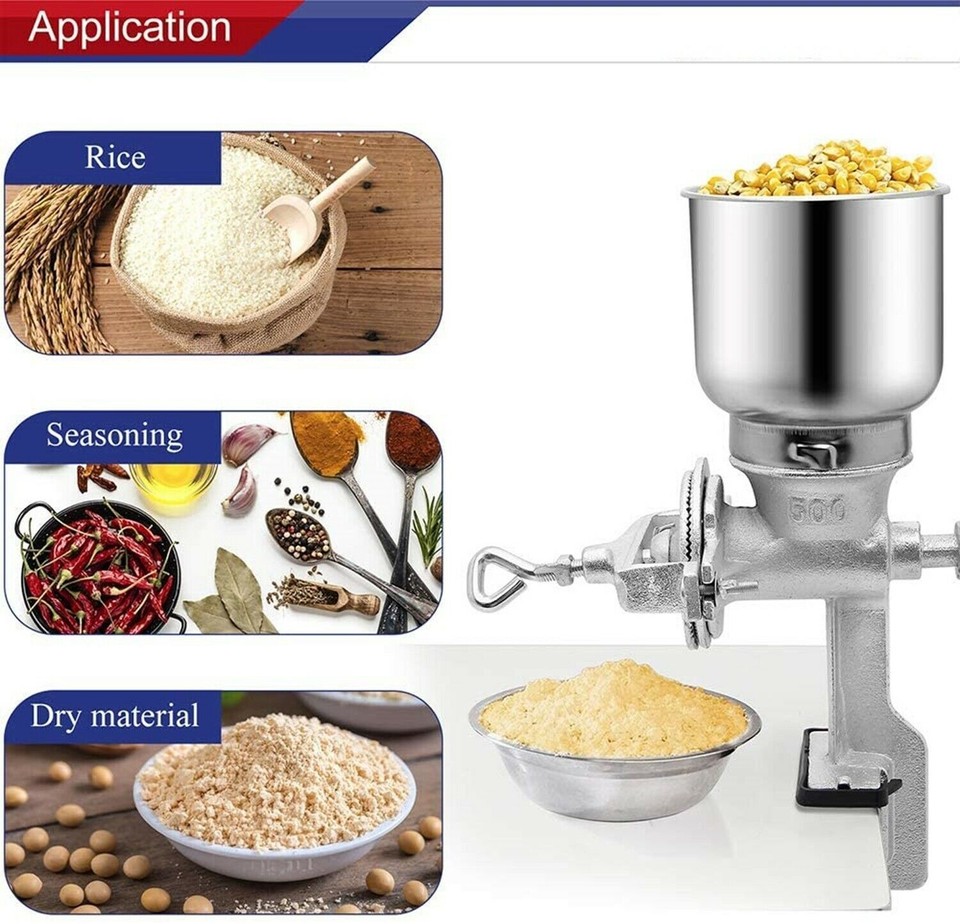 Manual Corn Grinder Flour Maker Wheat Grain Nut Mill Grinder Kitchen