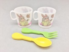 Shari Lewis Puppet Charlie Horse Toy Child Plastic Tea Cups Spoon Chilton 1993