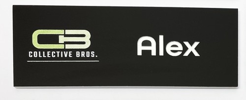 Printed Staff ID Name Badges Corporate Personalised Named Badge Business + logo - Picture 7 of 12