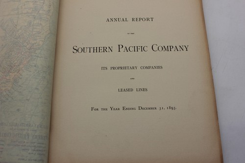 LOT 5 SOUTHERN PACIFIC COMPANY RAILROAD ANNUAL REPORTS 1892/1893/1896/1897/1900 - Picture 14 of 24