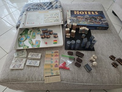 Vintage Milton Bradley Hotels Board Game 1987 Incomplete (See Description!)