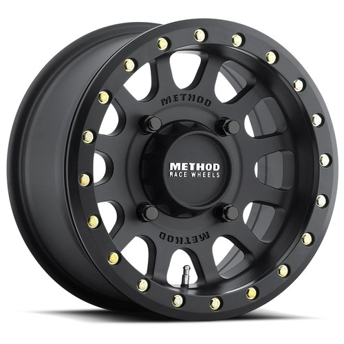 4-New 15" Method MR401 UTV Beadlock Wheels 15x7 4x136 38 Black Rims 106 - Foto 2 di 3