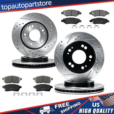 Front And Rear Drilled Brake Rotors Brake Pads For Cadillac Srx 2012 2013 2014 Front And Rear Drilled Brake Rotors Brake Pads For Cadillac Srx 2012 2013 2014