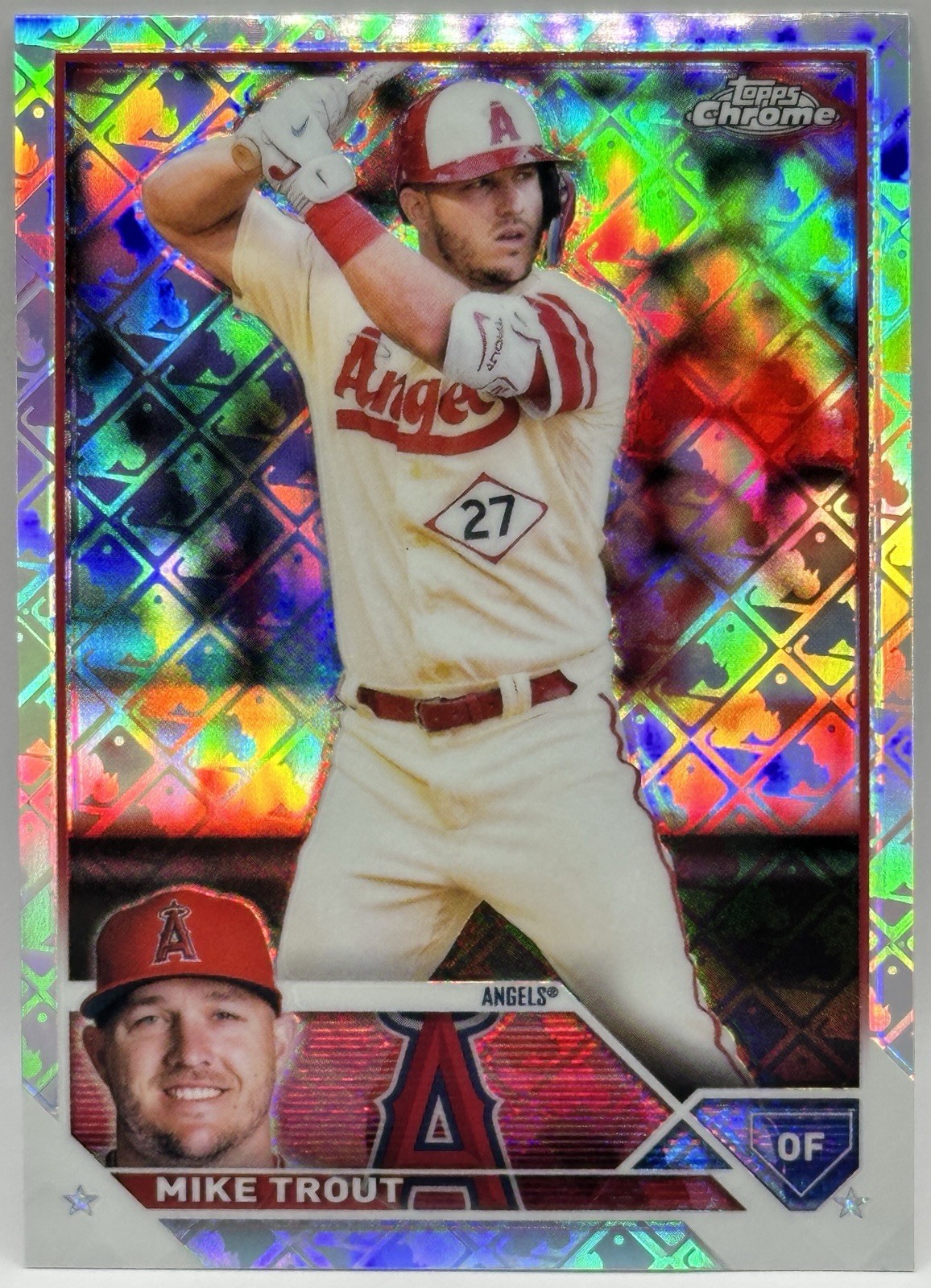 2023 Topps Chrome Logofractor Edition - Mike Trout #27 LAA