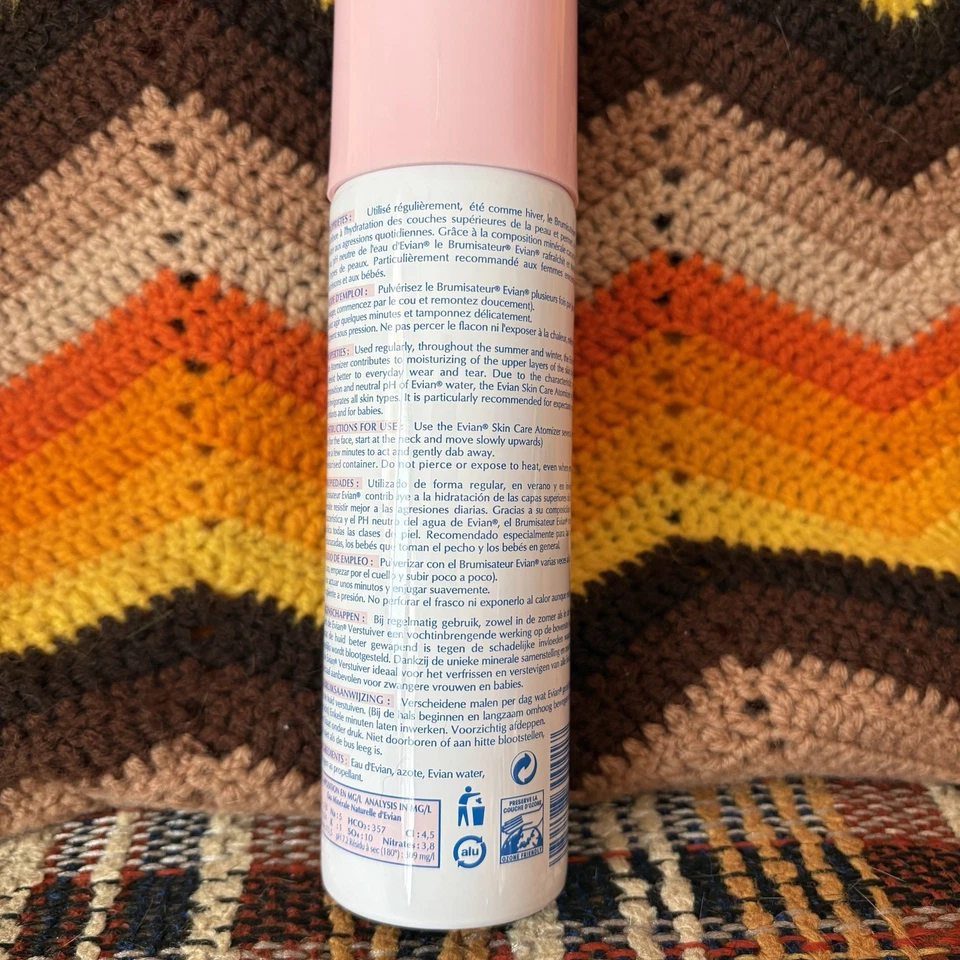 Rare Evian 2000s Natural Mineral Water Facial Spray Brumisateur New - Image 2 of 3