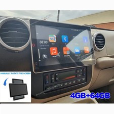 Double 2DIN Rotatable 10.1" Android 15 Touch Screen Car Stereo Radio GPS WIFI BT
