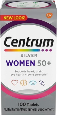 Centrum Silver Women's Multivitamin for Women 50 Plus, Multivitamin - 100 Ct