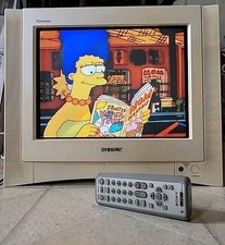 Sony Trinitron KV-13FS110 13" Color CRT TV + Remote + Tested Gaming Retro Gaming