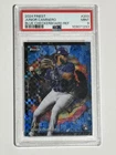 2024 Topps Finest Junior Caminero Blue Checkerboard /49 #203 PSA 9 Jersey Match