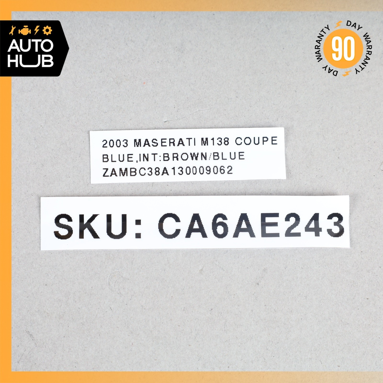 02-07 Maserati Coupe 4200 M138 Front Right Seat Control Memory Switch Cover OEM
