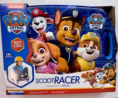  Paw Patrol Scoot Racer Board Ride-On Toy 4 Wheels Ages 18 Months & Up 