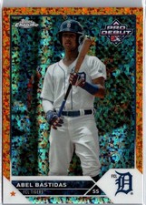 2023 Topps Pro Debut Chrome Abel Bastidas Orange Mini Diamond /25 Tigers