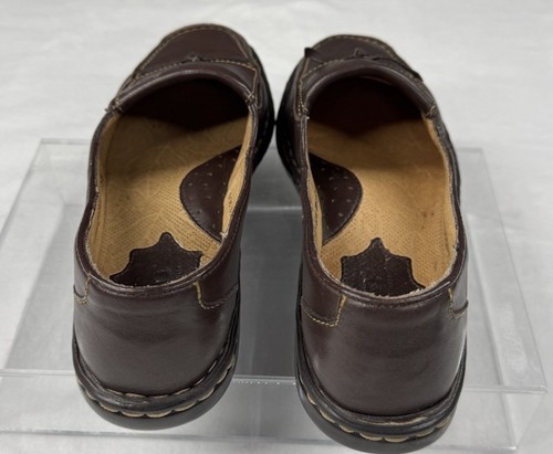 Born Damenschuhe 6M handgefertigte Leder-Loafer braune Slipper flache bequeme Freizeit - Bild 10 von 18