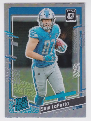 Sam LaPorta [Optic Preview Holo] #332 2023 Panini Donruss card