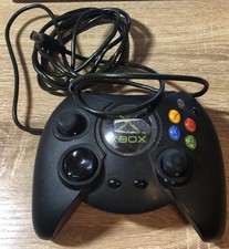 Original Xbox OEM Duke Black Controller Without Breakaway Cable, Untested