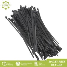 Zip Ties 8 inch with 40 lb Tensile Strength, Black Cable Ties, 1000 Pack