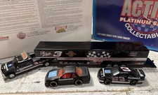 Dale Earnhardt 3 Goodwrench Action 1/64 Diecast Dually and Show Trailer W/ Cars