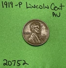 1919-P Lincoln Wheat Cent / Penny 1c AU About Uncirculated