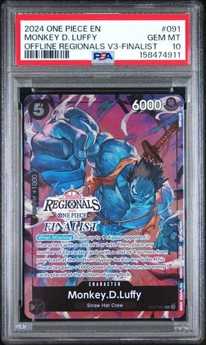 Luffy OP07-091 Offline Regionals 2024 Vol.3 FINALIST — eBay listing photo