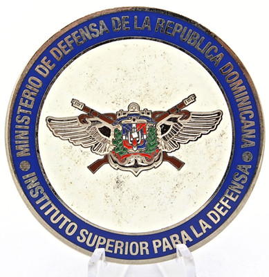 Ministerio De Defensa De La Republica Dominicana Challenge Coin 2'' Copper