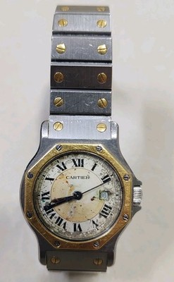 Vintage Cartier Santos Ronde Octagon Automatic - Two Tone - FOR PARTS/REPAIR