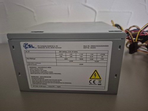 CSL ATX Netzteil 250 Watt für PC