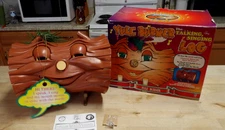 Vintage 1999 Telco Yule Log Burner Talking Singing Animated Christmas In Box