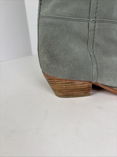 Free People Sway Low Slouch Boot in Blue Green Suede Size 36 EU 6 US NEW - Picture 4 of 14