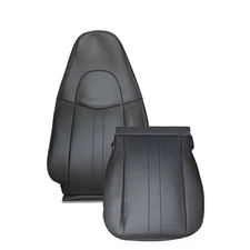 Driver Bottom & Top Seat Cover Vinyl For 2003-2009 Chevy GMC C Series Dark Gray