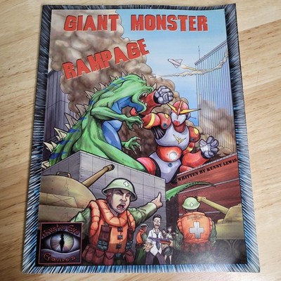 Giant Monster Rampage RPG Book Mystic Eye Games Kaiju Tabletop RPG Game