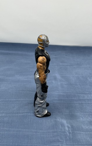 WWE Mattel REY MYSTERIO Black Rare Silver Question Mark Actionfigur 2011 WWF - Bild 10 von 14