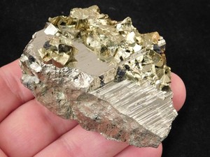 Pyrite and CHALCOPYRITE Crystal Cluster Nice! and 100% Natural Peru 150gr
