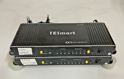 TESmart 4 Port HDMI KVM Switch 4K HDR   2 Stück